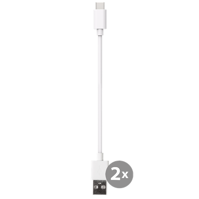 Cazy 120W Smart Charging Docking Station met 10 poorten - USB / USB-C + 3x USB-C naar USB-C Kabel - 20cm + 2x USB-A naar USB-C Kabel - 20cm - Wit