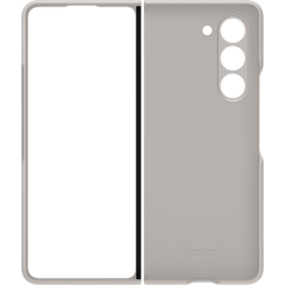 Samsung Standing Cover Met Strap Hoesje Geschikt voor Samsung Galaxy Z Fold5 - Zand