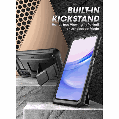 Samsung Galaxy A15 / A15 5G hoesje - Supcase Unicorn Beetle Pro Case - Zwart