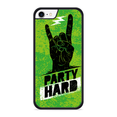 Cazy Hardcase hoesje geschikt voor iPhone 8 - Party Hard