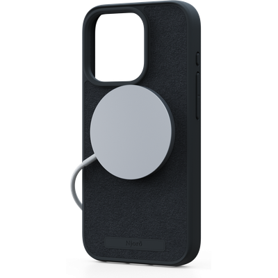 Njord Collections Suede Case iPhone 15 Pro (Black) NA53SU00