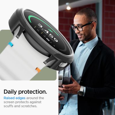 Spigen Hoesje geschikt voor Samsung Galaxy Watch7 44mm - Liquid Air - Zwart