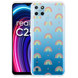 Hoesje geschikt voor Realme C25Y - Regenboog Patroon