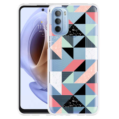 Cazy Hoesje geschikt voor Motorola Moto G41 - Geometric Artwork