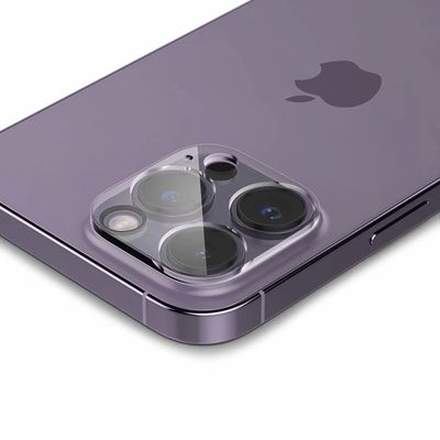Lens Protector geschikt voor iPhone 14 Pro / 14 Pro Max / iPhone 15 / 15 Pro Max - Spigen Cameralens Tempered Glass - 2 pack