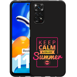 Hoesje Zwart geschikt voor Xiaomi Redmi Note 11/11S - Summer Time