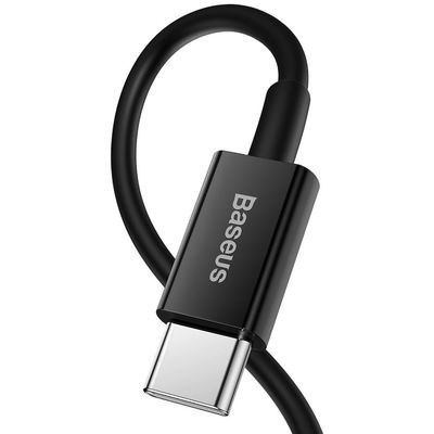 Baseus PD 20W USB-C to USB Lightning Superior Cable (Black) - 100cm