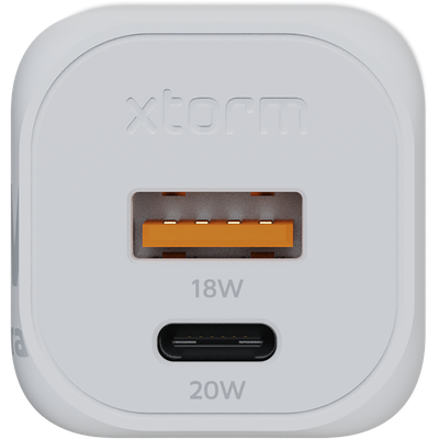 Xtorm 20W GaN2 Ultra Thuislader - USB-C en USB-A - Wit