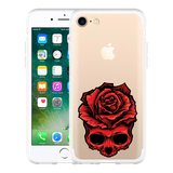 Hoesje geschikt voor iPhone 7 - Red Skull