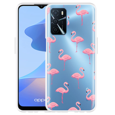 Cazy Hoesje geschikt voor Oppo A54s - Flamingo