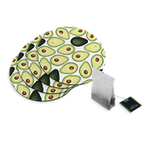 4 Rubberen Onderzetters - Design Avocado's - Rond