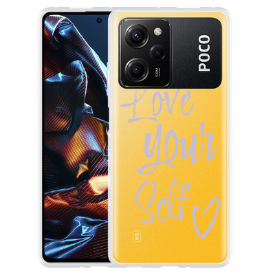 Cazy Hoesje geschikt voor Poco X5 Pro Love Yourself