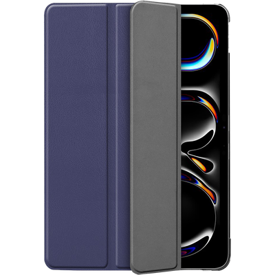 Cazy Hoes geschikt voor iPad Pro 13 2024 (7th Gen) - TriFold Tablet Smart Cover - Blauw