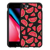 Hoesje Zwart geschikt voor iPhone SE 2020 - Watermeloen