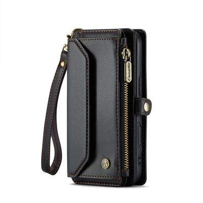 Caseme Case iPhone 16 Pro - Crossbody Wallet Case - Black