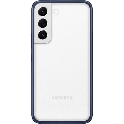 Samsung Hoesje geschikt voor Galaxy S22 - Frame Cover - Blauw