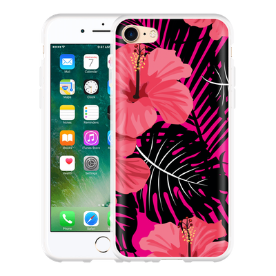 Cazy Hoesje geschikt voor iPhone 7 - Tropical Flowers
