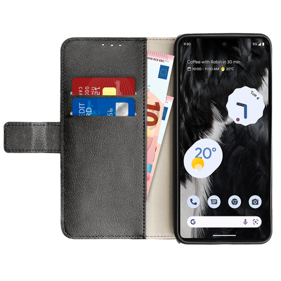 Cazy Wallet Classic Hoesje geschikt voor Google Pixel 7 - Zwart