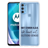Hoesje geschikt voor Motorola Moto G71 - Niet Storen A.U.B.