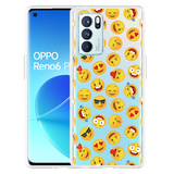 Hoesje geschikt voor Oppo Reno6 Pro 5G - Emoji