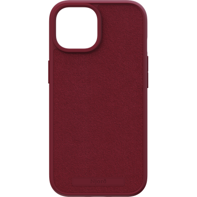 Njord Collections Suede Case iPhone 15 (Red) NA51SU01