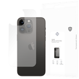 Tempered Glass Back Protector geschikt voor iPhone 15 Pro Max - Transparant