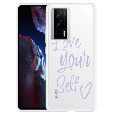 Cazy Hoesje geschikt voor Poco F5 Pro Love Yourself