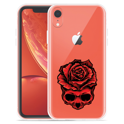 Cazy Hoesje geschikt voor iPhone Xr - Red Skull
