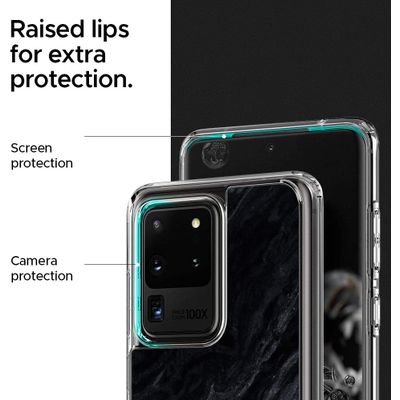 Spigen Cyrill Cecile Crystal Samsung Galaxy S20 Ultra Hoesje - Noir Marble