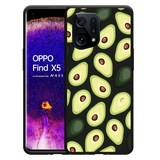 Hoesje Zwart geschikt voor Oppo Find X5 - Avocado's