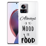 Hoesje geschikt voor Motorola Edge 30 Ultra - Mood for Food Black