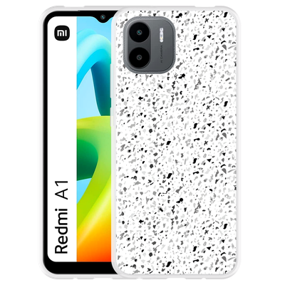 Cazy Hoesje geschikt voor Xiaomi Redmi A1 / Redmi A2 Terrazzo Look