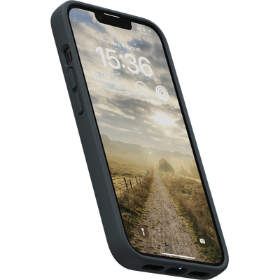 Njord Collections Comfort+ Hoesje geschikt voor iPhone 14 - Gerecycled Materiaal - 2M valbesecherming - Zwart