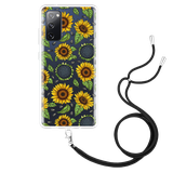 Hoesje met Koord geschikt voor Samsung Galaxy S20 FE - Sunflowers