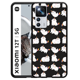 Hoesje Zwart geschikt voor Xiaomi 12T/12T Pro - Unicorn Cat
