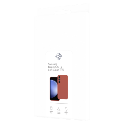 Cazy Color TPU Hoesje geschikt voor Samsung Galaxy S23 FE - Rood