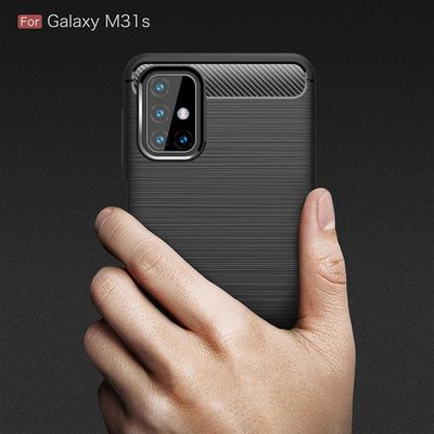 Cazy Rugged TPU Hoesje geschikt voor Samsung Galaxy M31s - Zwart