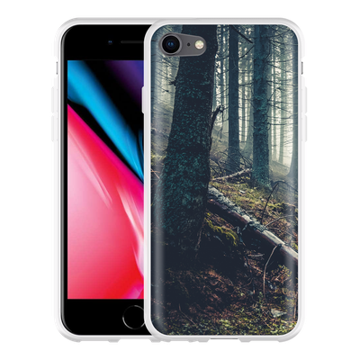 Cazy Hoesje geschikt voor iPhone 8 - Dark Forest