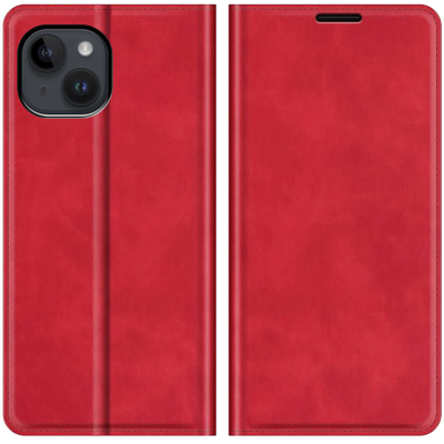 Cazy Wallet Magnetic Hoesje geschikt voor iPhone 14 Plus - Rood