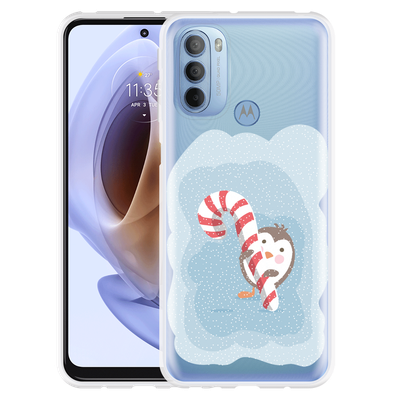 Cazy Hoesje geschikt voor Motorola Moto G41 - Candy Pinguin