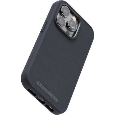 Njord Collections Lederen Hoesje geschikt voor iPhone 14 Pro Max - Genuine Leather - 2M Valbescherming - Zwart
