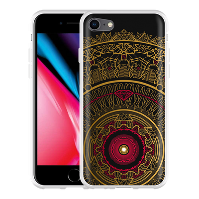 Cazy Hoesje geschikt voor iPhone 8 - Mandala Fantasie