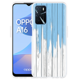 Hoesje geschikt voor Oppo A16/A16s - Dripping Blue Paint
