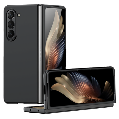 Cazy Hoesje geschikt voor Samsung Galaxy Z Fold6 - Hard Kunstof Hoesje - Zwart