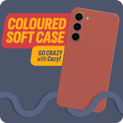 Cazy Soft Color TPU Hoesje geschikt voor Samsung Galaxy S23+ - Rood