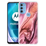 Hoesje geschikt voor Motorola Moto G71 - Dromerig Marmer