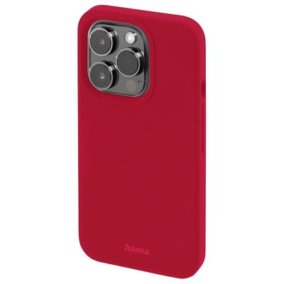 Hama MagCase Finest Feel Pro Cover Hoesje geschikt voor Apple iPhone 14 Pro - Rood
