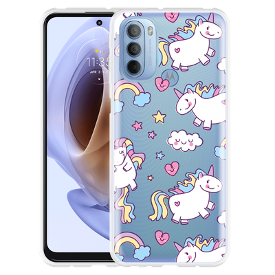 Cazy Hoesje geschikt voor Motorola Moto G41 - Fat Unicorn