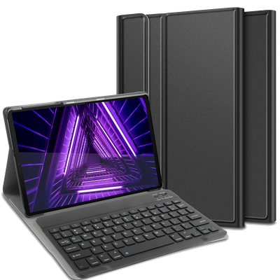 Cazy Hoes met Toetsenbord QWERTY - geschikt voor Lenovo Tab M10 Plus - Zwart