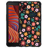 Hoesje Zwart geschikt voor Samsung Galaxy Xcover 5 - Always have flowers